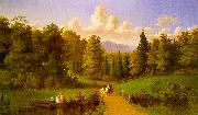 Johann M Culverhouse An Afternoon Outing oil painting reproduction